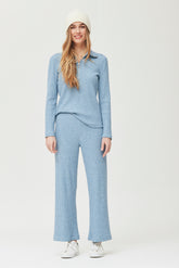 Jersey Denta punto de canalé melange